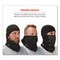 Ergodyne N-Ferno 6823 Hinged Balaclava Face Mask, Fleece, One Size Fits Most, Black 16823 - alternate 6