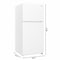 Koolmore 30 In 20 cu ft Top Mount Appartement Refrigerator In White KM-TMR-20-W - alternate 4