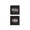 Homeroots Set Of Two Cherish and Have Faith 1 Black Framed Print Wall Art, 2PK 407982 - alternate 3