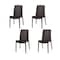 Lagoon Rue Resin Stackable Rattan Style Dining Chairs, 4PK 7025N3-SSLGS - alternate 1