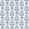 Brewster Dolly Navy Folk Floral Wallpaper 2904-13512 - alternate 1