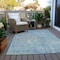 Homeroots 8' X 10' Blue Abstract Washable Indoor Outdoor Area Rug 607863 - alternate 4