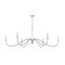 Z-Lite Toussant  Brushed Nickel 6 Light Chandelier 6103-63BN - alternate 2