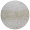 Homeroots 8' Taupe Green And Ivory Round Abstract Washable Indoor Outdoor Area Rug 603109 - alternate 4