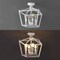 Jonathan Y Plains 12" 4-Light Modern Farmhouse Metal Open-Frame Pagoda LED Semi Flush Mount Mini Lantern, White JYL7610E - alternate 4