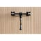 Kingston Brass Double-Handle Wall Mount Bathroom Faucet, Matte Black KS1210PKX - alternate 3