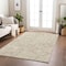 Homeroots 5' X 8' Beige And Tan Abstract Washable Indoor Outdoor Area Rug 601099 - alternate 4