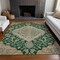 Homeroots 5' X 8' Emerald Beige And Brown Oriental Washable Indoor Outdoor Area Rug 605242 - alternate 4