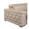 Homeroots 72in Cream and Silver Italian Leather Loveseat 720509 - alternate 7