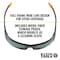 Klein Tools Safety Glasses, Anti-Fog & Anti-Scratch, Black/Orange Lens, Black/Orange Frame, Full-Frame 60539 - alternate 4