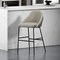 Manhattan Comfort Gracie Barstool in Stone and Black BS022-BST - alternate 1