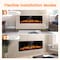 Edendirect 36 in. Wall Mount Metal Smart Electric Fireplace in Black, 4.33 in. Width, 2-Heating Settings, Remote ZR-WE-36 - alternate 4