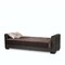 Homeroots 87" Brown Microfiber And Faux Leather Sleeper Sofa And Toss Pillows 607170 - alternate 2