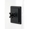 Kingston Brass Single-Handle Pressure Balanced Tub and Shower Faucet, Matte Black KB6140AX - alternate 4