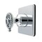 Kingston Brass Single-Handle Six-Way Diverter Valve with Square Trim Kit, Polished Chrome KS4041CG - alternate 1
