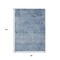 Homeroots 8' X 10' Blue And Ivory Abstract Washable Indoor Outdoor Area Rug 631590 - alternate 3