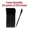 Smarty Had A Party Solid Black Moderno Disposable Plastic Dinner Knives (480 Knives), 480PK 9330-BKN-CASE - alternate 4