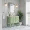 James Martin Vanities Emmeline 36" Single Vanity, Pistachio, w/ 3 CM Siberian Silestone Top D100-V36-PST-3SFR - alternate 2
