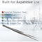A2Z Scilab Tweezers, Fine Serrated Tip Lab Forceps, 10 inch, Stainless Steel A2Z-ZR1119 - alternate 3
