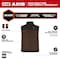 Milwaukee Tool Axis Heated Vest, Polyester, 2 to 8 hours Heating Time, 3 Heat Settings, Brown, S M300N-21S - alternate 3