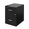 Space Solutions 14.25 in W 2 Drawer Vertical File Cabinet W/ Accessory Drawer, Black 25957 - alternate 4