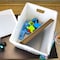 Flipside Corrugated Postal Storage Tote, 18-1/4 in L x 13-1/4 in W x 11-3/5 in H, Translucent, Plastic, 4 PK 40102 - alternate 3