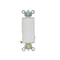 Leviton Wall Switch, 1/2 hp, Rocker, 15 A, Ebony 5693-2E - alternate 2