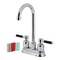 Kingston Brass Double-Handle 4" Centerset High-Arc Bar Faucet, Polished Chrome FB8491DKL - alternate 1