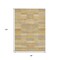 Homeroots 8' X 10' Wheat Beige And Gold Striped Washable Indoor Outdoor Area Rug 615485 - alternate 5