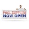Signmission Pool Supplies Now Open, 48 Inch x 120 Inch, Vinyl Banner B-120-30813 - alternate 3