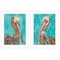 Homeroots Set Of Two Pelicans 1 White Framed Print Wall Art, 2PK 406655 - alternate 1