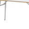 Homeroots 45" Oak and White Wood and Stainless Steel Computer Desk 723726 - alternate 3