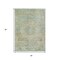 Homeroots 3' X 5' Sage And Copper Medallion Washable Indoor Outdoor Area Rug 615734 - alternate 2