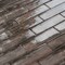 Apollo Tile Brown 11.8 in x 11.8 in Glass Glossy Floor and Wall Subway 4.83 sqft/case, 5PK APLSRA8805A - alternate 5