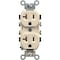 Leviton 20A Ivory Heavy-Duty 5-20R Duplex Outlet S01-CR20-IS - alternate 1