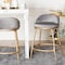 Baxton Studio Aarush Counter Stool with Hand-Forged Metal Frame 270-14728-ZORO - alternate 5