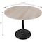 Leisuremod Bristol Modern Round Dining Table - MDF Wood Top with Powder Coated Steel Base BTBL-31NWST - alternate 4