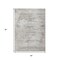 Homeroots 5' X 8' Silver And Gray Floral Washable Indoor Outdoor Area Rug 631024 - alternate 5