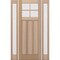 Doornmore CRF-P3G4, 65.25" x 98" ( 36" Door + 2x12" Side) Left Hand, Mahogany SDL 4 Lite Exterior Door CRF-P3G4-SW-3696-G101-SL_1-2_LI - alternate 1