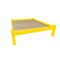 Homeroots Canary Yellow Solid Wood Queen Bed Frame 546719 - alternate 3