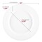 Smarty Had A Party 10" Matte Milk White Round Disposable Plastic Dinner Plates (120 Plates), 120PK 4850WH-CASE - alternate 2