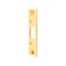 Defender Security Deadbolt Strike, 4-7/8 in L, 1-1/8 in W, Steel, Brass E2432 - alternate 1