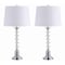 Jonathan Y Kinsley 28" Crystal LED Table Lamp, Clear/Chrome, 2PK JYL2052A-SET2 - alternate 4