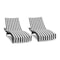 Hospeco California Cabana Chaise Cover 30x85 Black - Pack of 2, 2PK P-CC-CABANA-BK - alternate 1