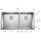 Blanco Quatrus R15 1-3/4 Bowl 443150 - alternate 3