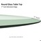Fab Glass And Mirror 12in. Clear Round Glass Table Top, 1/2in. Thickness Tempered Beveled Edge Polished 12RT12THBEAN - alternate 3