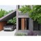 Vdomdoors Front Exterior Prehung Steel Door Ronex1033 Teak 2 Sidelight Exterior Windows Sidelites Entry Metal RONEX1033EXD-OAK-W14+36+14 x H80-LH-I - alternate 4