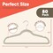 Campior Premium Velvet Non-Slip Hangers, Heavy Duty, 360 Deg Swivel Hook, Ivory Velvet Finish, 80PK CMPVVH80IV - alternate 5