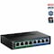 Trendnet 8-PORT GREENNET GIGABIT POE+ SWITCH 4 POE+, 4 NON-POE TPE-TG44G - alternate 1