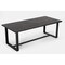 Homeroots 87" Black Rectangular Solid Manufactured Wood And Iron Dining Table 486034 - alternate 1